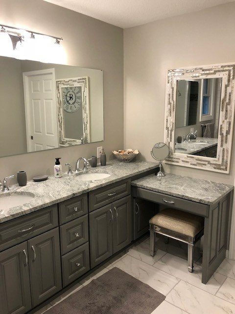 Finished bathroom remodel