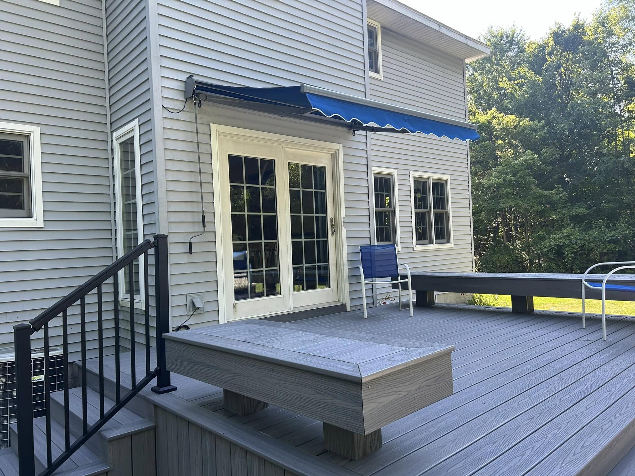 Completed residential deck