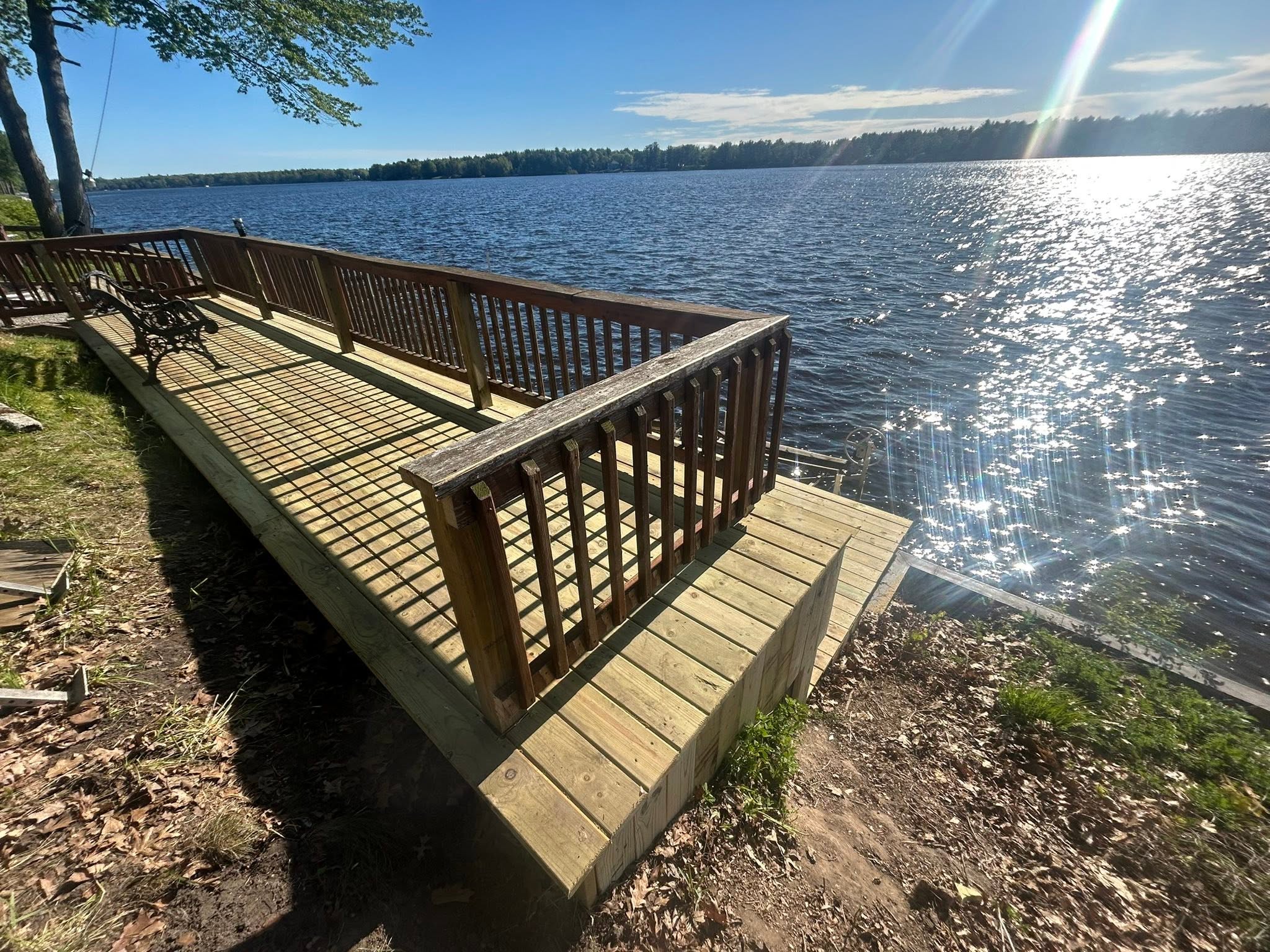 Lakefront deck project